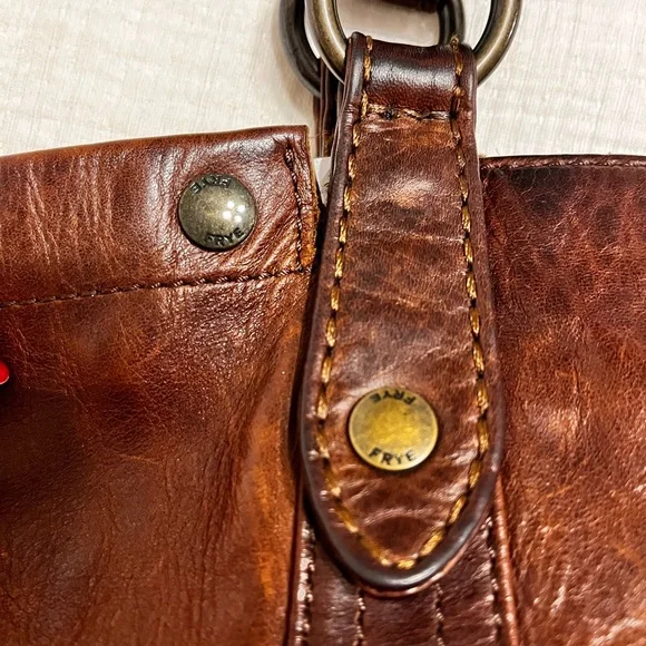 FRYE Melissa Purse or Tote Bag. Cognac Color - Picture 4 of 12